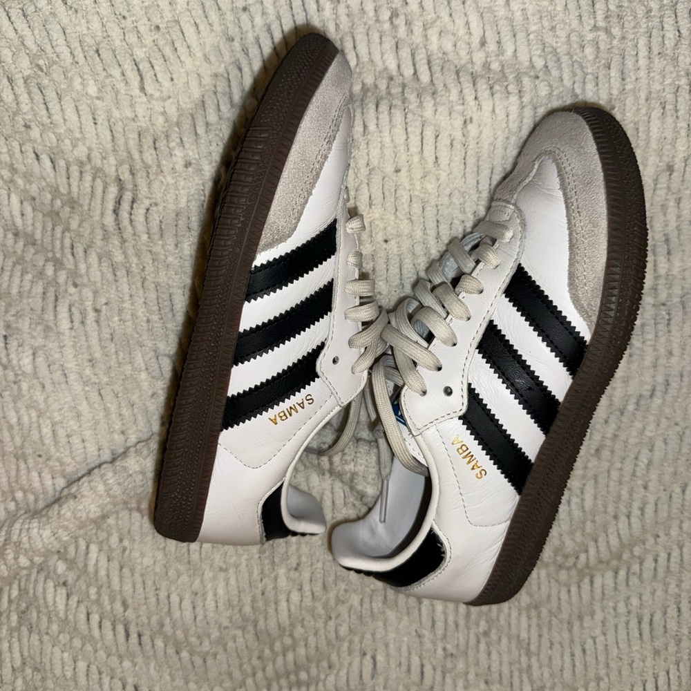 adidas Originals Kids Samba Sneakers - White and Black